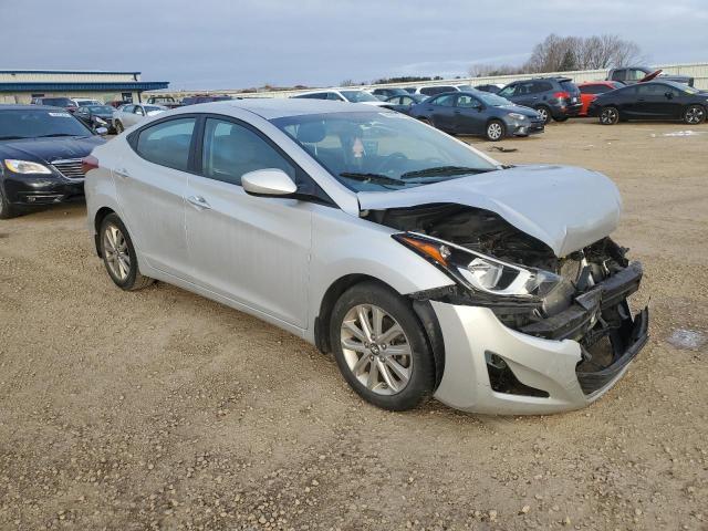 KMHDH4AE4FU229449 - 2015 HYUNDAI ELANTRA SE SILVER photo 4