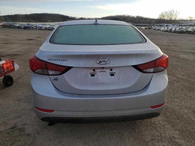 KMHDH4AE4FU229449 - 2015 HYUNDAI ELANTRA SE SILVER photo 6