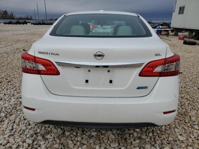 3N1AB7AP7DL616518 - 2013 NISSAN SENTRA S WHITE photo 6