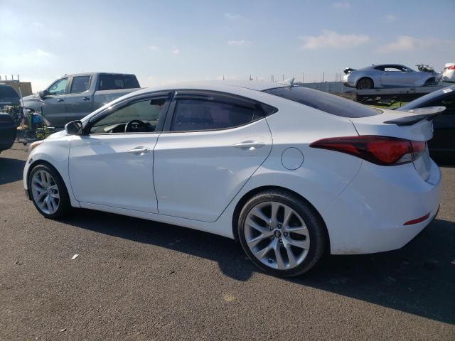 5NPDH4AE8EH486935 - 2014 HYUNDAI ELANTRA SE WHITE photo 2