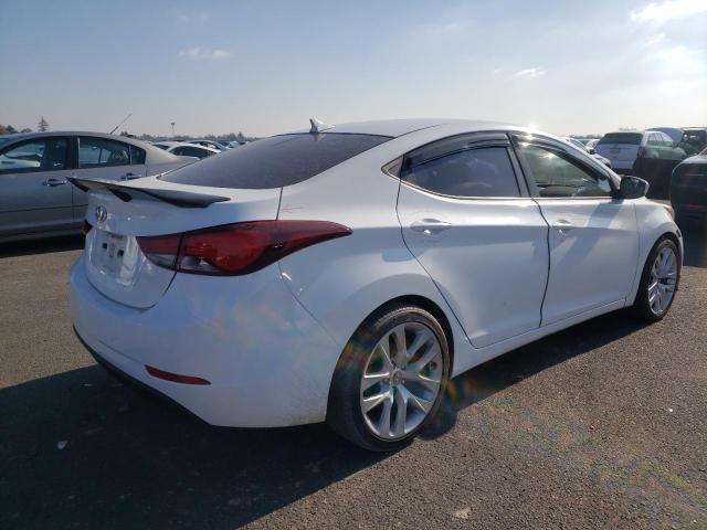 5NPDH4AE8EH486935 - 2014 HYUNDAI ELANTRA SE WHITE photo 3