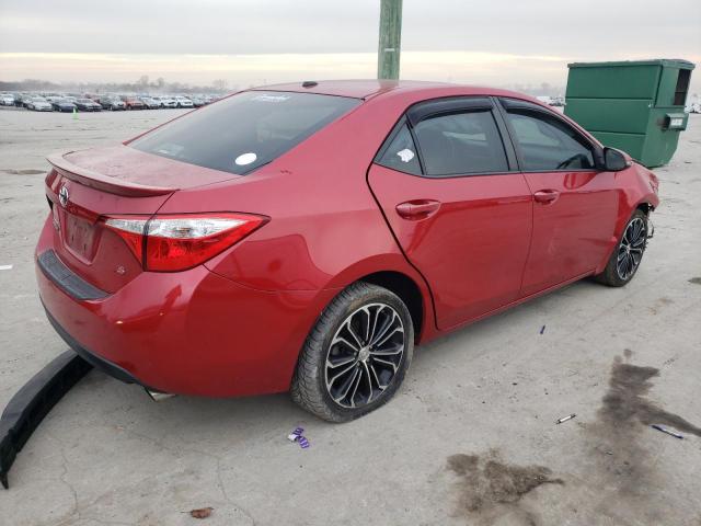 2T1BURHE8FC354266 - 2015 TOYOTA COROLLA L RED photo 3