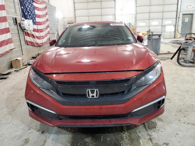 19XFC2F6XLE015013 - 2020 HONDA CIVIC LX BURGUNDY photo 5