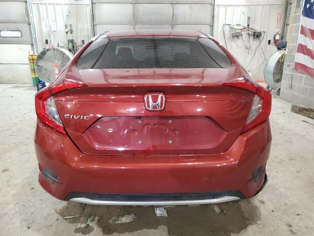 19XFC2F6XLE015013 - 2020 HONDA CIVIC LX BURGUNDY photo 6