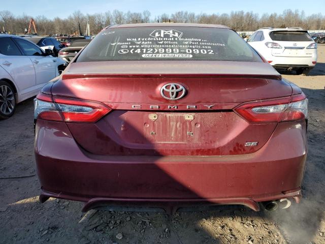 4T1B11HK0JU588781 - 2018 TOYOTA CAMRY L BURGUNDY photo 6