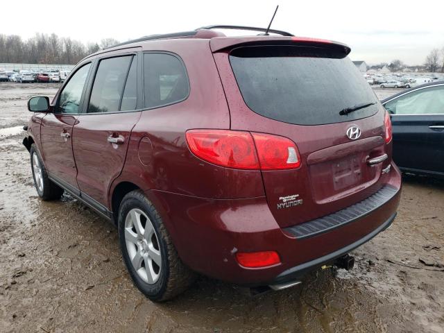 5NMSH13E09H297072 - 2009 HYUNDAI SANTA FE SE BURGUNDY photo 2