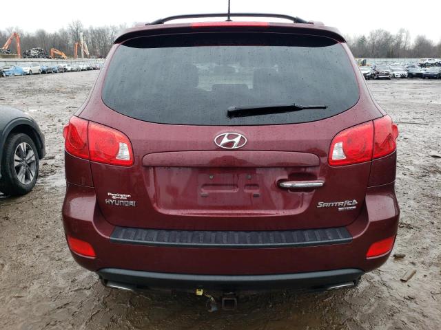 5NMSH13E09H297072 - 2009 HYUNDAI SANTA FE SE BURGUNDY photo 6