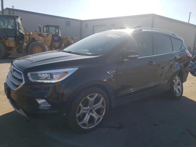 1FMCU0J91KUA90247 - 2019 FORD ESCAPE TITANIUM BLACK photo 1