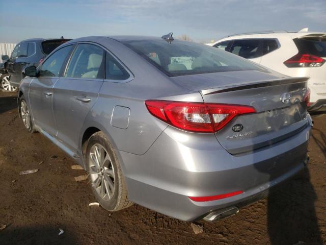 5NPE34AF8HH474400 - 2017 HYUNDAI SONATA SPORT Blau Foto 3