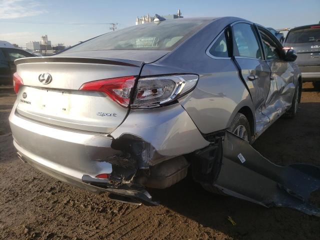 5NPE34AF8HH474400 - 2017 HYUNDAI SONATA SPORT Blau Foto 4