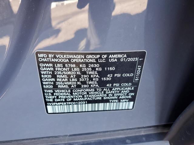 1V2FMPE87PC012031 - 2023 VOLKSWAGEN ID.4 PRO S ნაცრისფერი ფოტო 14