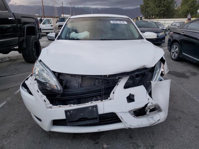 3N1AB7AP8FY278567 - 2015 NISSAN SENTRA S WHITE photo 5