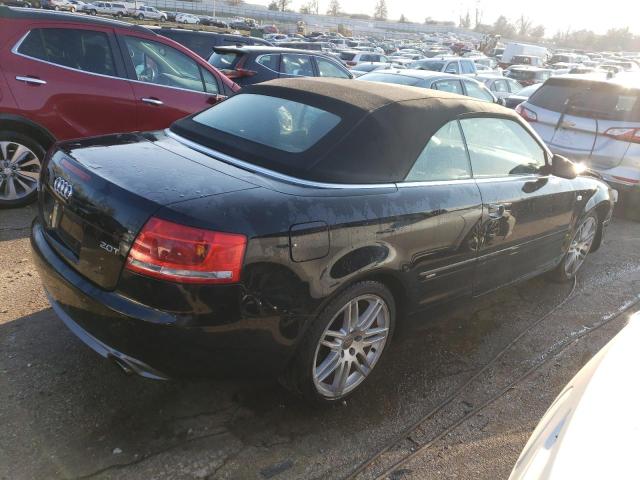 WAUAF48H59K009067 - 2009 AUDI A4 2.0T CABRIOLET BLACK photo 3