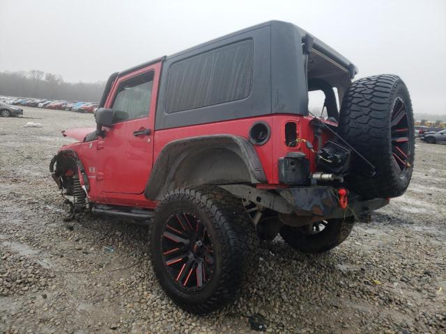 1J4FA24157L227144 - 2007 JEEP WRANGLER X RED photo 2