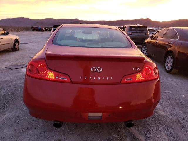 JNKCV54E97M901404 - 2007 INFINITI G35 RED photo 6