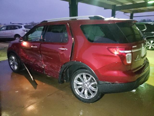 1FM5K7F80EGB88129 - 2014 FORD EXPLORER LIMITED RED photo 2