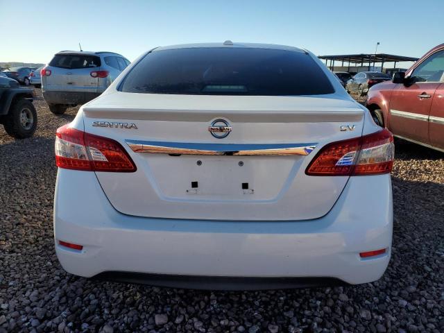 3N1AB7AP8FY214514 - 2015 NISSAN SENTRA S WHITE photo 6