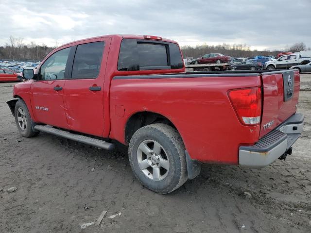 1N6AA07C88N300656 - 2008 NISSAN TITAN XE RED photo 2