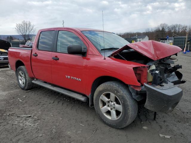 1N6AA07C88N300656 - 2008 NISSAN TITAN XE RED photo 4