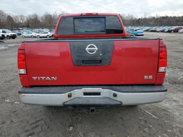 1N6AA07C88N300656 - 2008 NISSAN TITAN XE RED photo 6