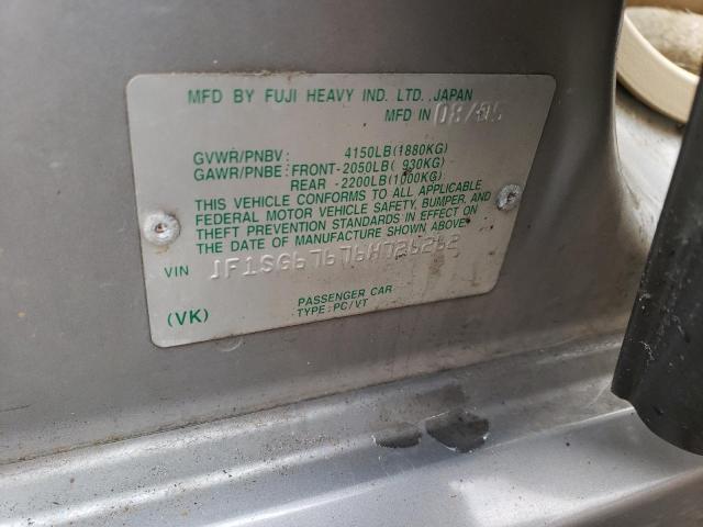 JF1SG67676H726262 - 2006 SUBARU FORESTER 2.5X LL BEAN SILVER photo 12