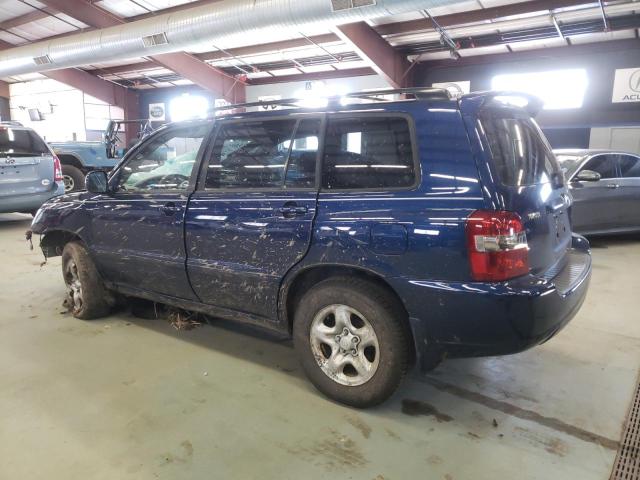 JTEGD21A450110588 - 2005 TOYOTA HIGHLANDER BLUE photo 2