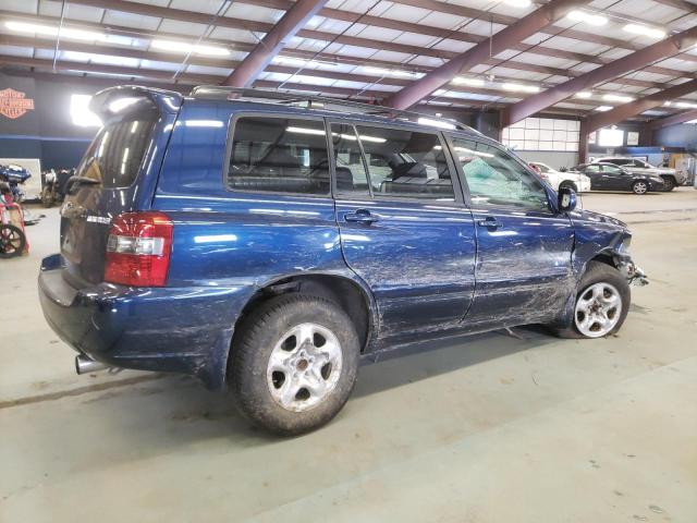 JTEGD21A450110588 - 2005 TOYOTA HIGHLANDER BLUE photo 3