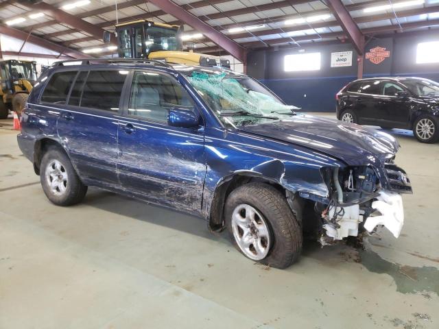 JTEGD21A450110588 - 2005 TOYOTA HIGHLANDER BLUE photo 4