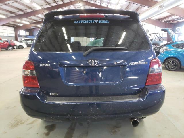 JTEGD21A450110588 - 2005 TOYOTA HIGHLANDER BLUE photo 6