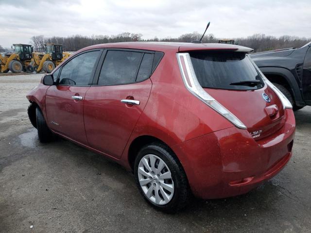 1N4AZ0CP3DC401006 - 2013 NISSAN LEAF S RED photo 2