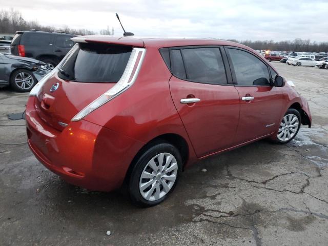 1N4AZ0CP3DC401006 - 2013 NISSAN LEAF S RED photo 3