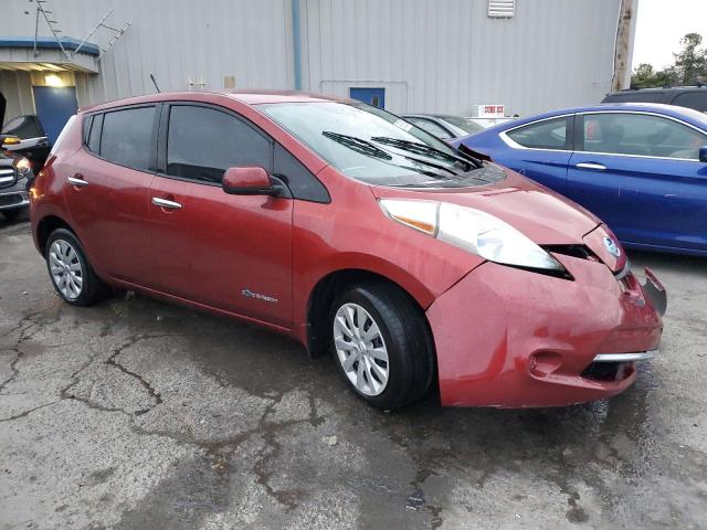 1N4AZ0CP3DC401006 - 2013 NISSAN LEAF S RED photo 4