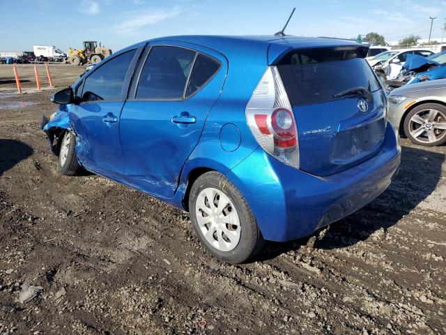 JTDKDTB32C1031397 - 2012 TOYOTA PRIUS C BLUE photo 2