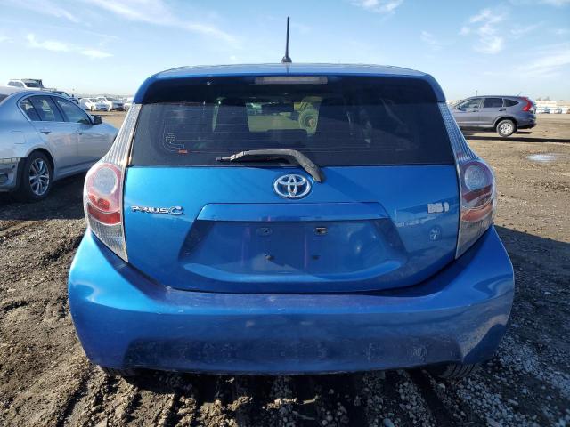 JTDKDTB32C1031397 - 2012 TOYOTA PRIUS C BLUE photo 6