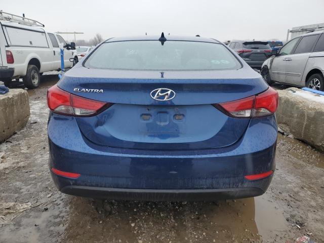 5NPDH4AE3FH561462 - 2015 HYUNDAI ELANTRA SE BLUE photo 6