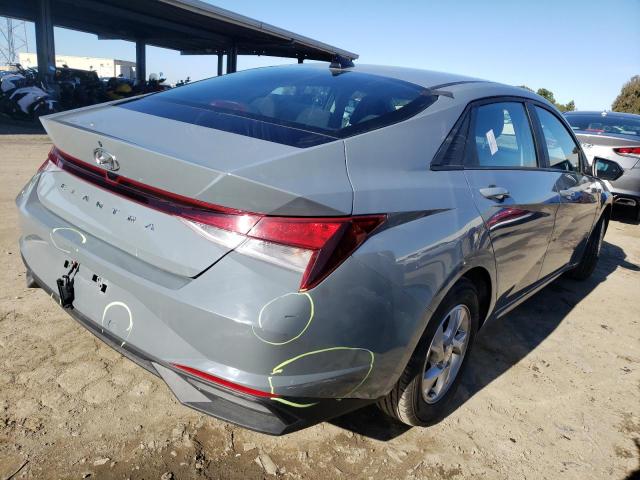 KMHLL4AG3MU210478 - 2021 HYUNDAI ELANTRA SE GRAY photo 3