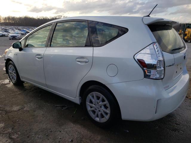 JTDZN3EU1EJ010141 - 2014 TOYOTA PRIUS V WHITE photo 2