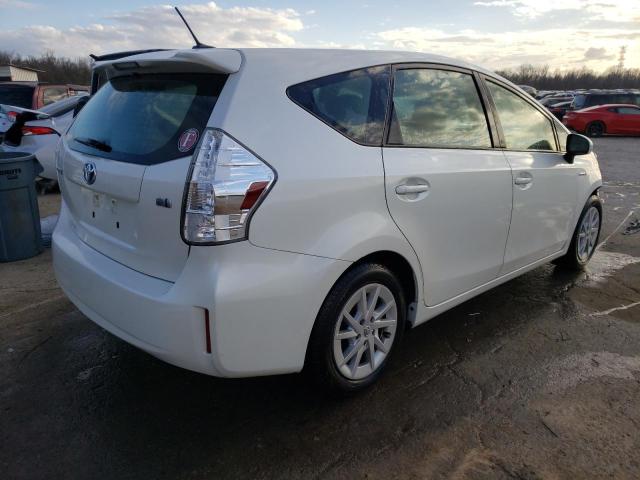 JTDZN3EU1EJ010141 - 2014 TOYOTA PRIUS V WHITE photo 3