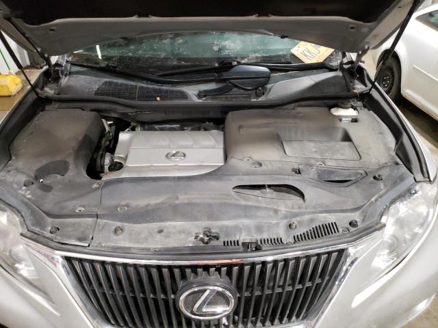 2T2BK1BA4CC135681 - 2012 LEXUS RX 350 SILVER photo 11