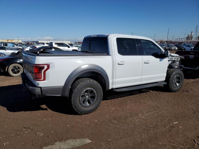 1FTFW1RGXHFB36031 - 2017 FORD F150 RAPTOR WHITE photo 3