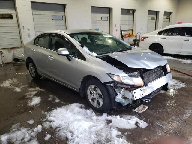 19XFB2F54DE037519 - 2013 HONDA CIVIC LX GRAY photo 4