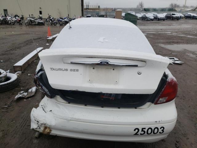 1FAFP55203A181957 - 2003 FORD TAURUS SES WHITE photo 6