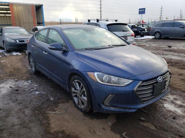 5NPD84LF3HH193180 - 2017 HYUNDAI ELANTRA SE BLUE photo 4