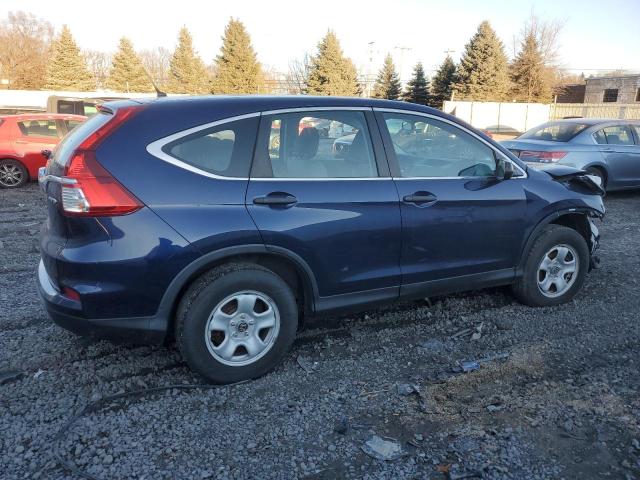 5J6RM4H3XFL110587 - 2015 HONDA CR-V LX BLUE photo 3