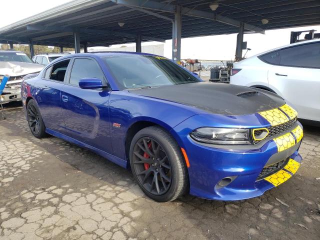 2C3CDXGJ1KH683984 - 2019 DODGE CHARGER SCAT PACK BLUE photo 4