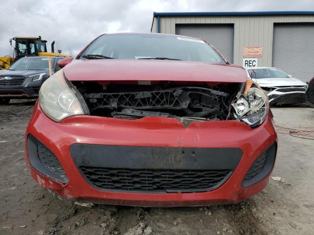 KNADM5A3XC6038247 - 2012 KIA RIO LX RED photo 5