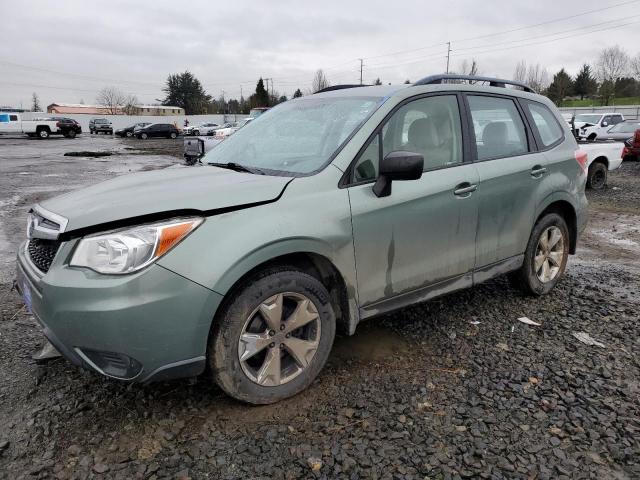 JF2SJABC9FH599284 - 2015 SUBARU FORESTER 2.5I GREEN photo 1