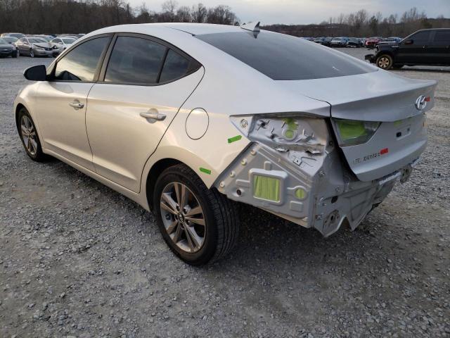 5NPD84LF3JH324033 - 2018 HYUNDAI ELANTRA SEL SILVER photo 2