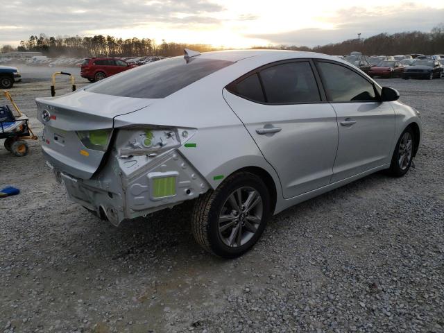 5NPD84LF3JH324033 - 2018 HYUNDAI ELANTRA SEL SILVER photo 3