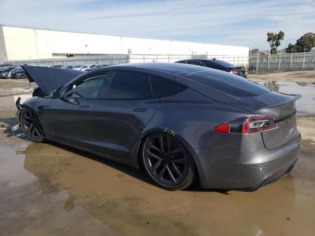 5YJSA1E62MF432167 - 2021 TESLA MODEL S Մոխրագույն լուսանկար 2